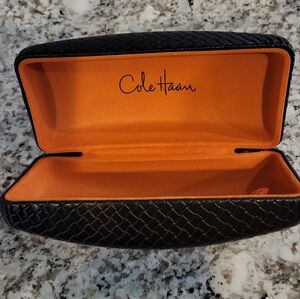 Cole Haan Black and Orange Eyeglass Sunglass Case
